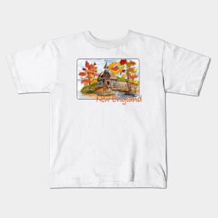 Fall in New England Kids T-Shirt